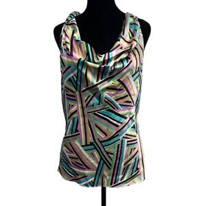 Laundry by Shelli Segal Womens Medium Multi Colored Sleeveless